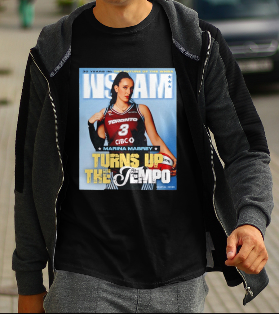 Marina Mabrey Turns Up The Tempo Toronto Basketball Slam Cover T-Shirt