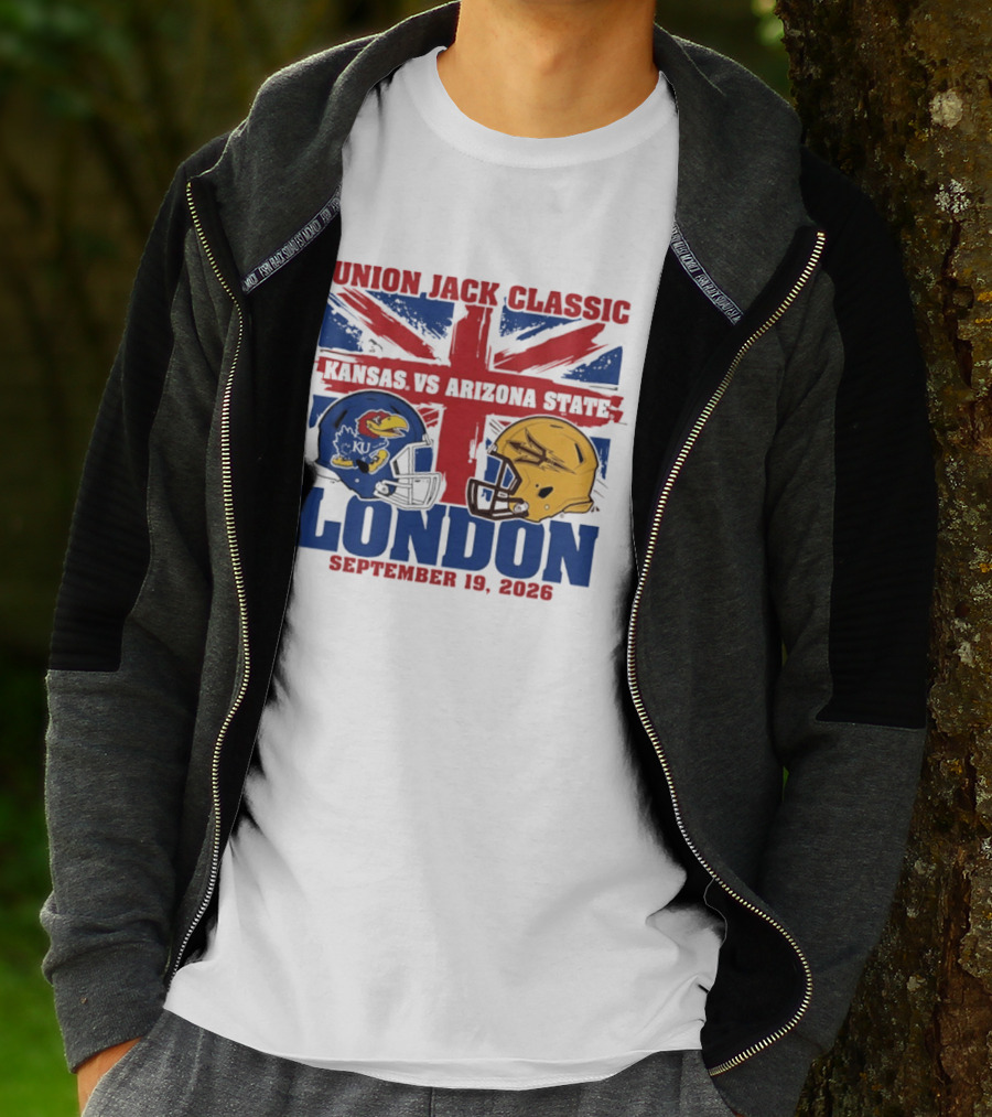 Union Jack Classic Kansas Vs Arizona State London September 19 2026 T-Shirt