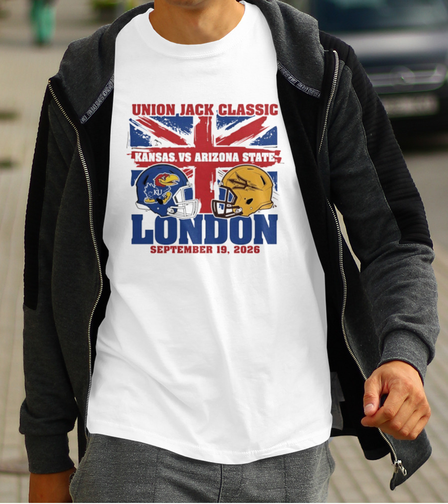 Union Jack Classic Kansas Vs Arizona State London September 19 2026 T-Shirt