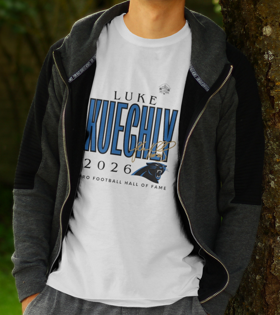 Luke Kuechly Carolina Panthers 2026 Pro Football Hall Of Fame Inductee T-Shirt
