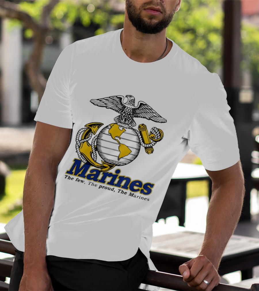Marines The Few The Proud Eagle Globe Anchor T-Shirt