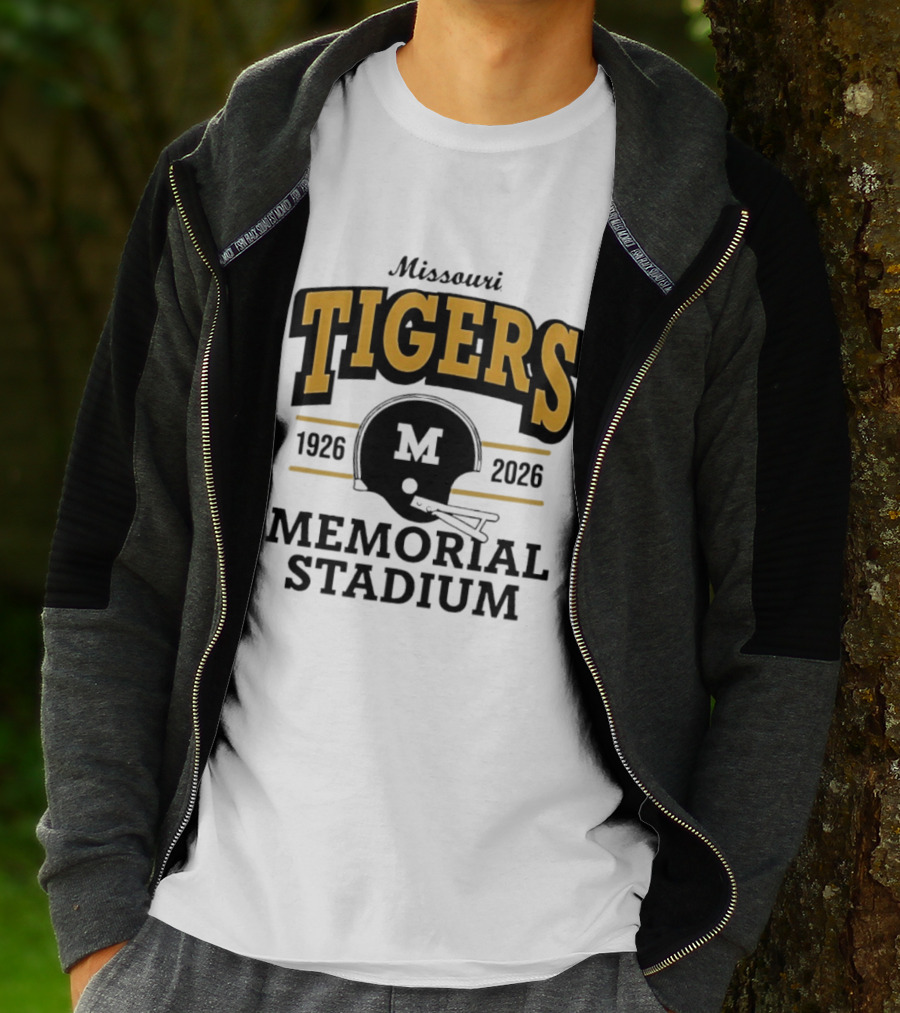 Missouri Tigers 1926 2026 Memorial Stadium Helmet T-Shirt