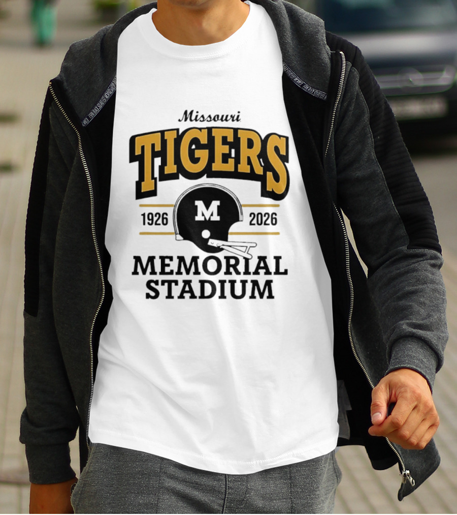 Missouri Tigers 1926 2026 Memorial Stadium Helmet T-Shirt