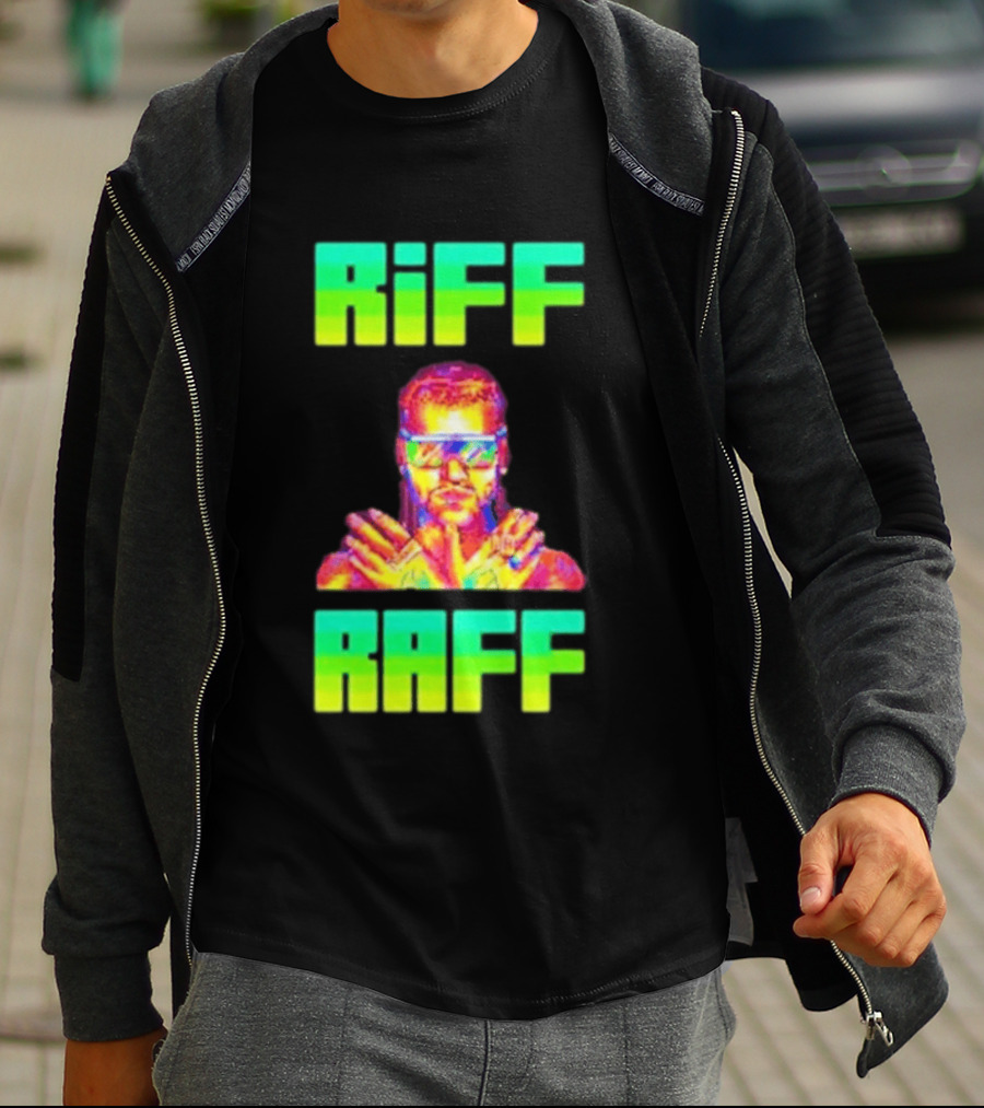 Riff Raff Neon 8 Bit Style Dale Dan Tony T-Shirt