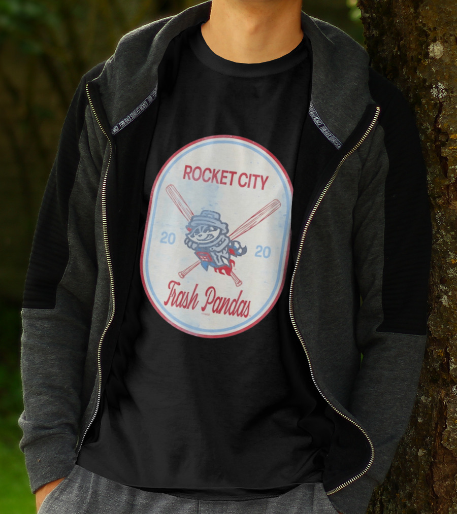 Rocket City Trash Pandas 2020 Raccoon Baseball T-Shirt