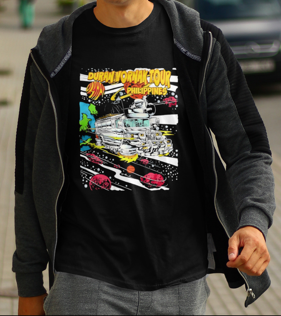 Duran Vornak Tour Philippines Colorful Jeepney Space Adventure T-Shirt