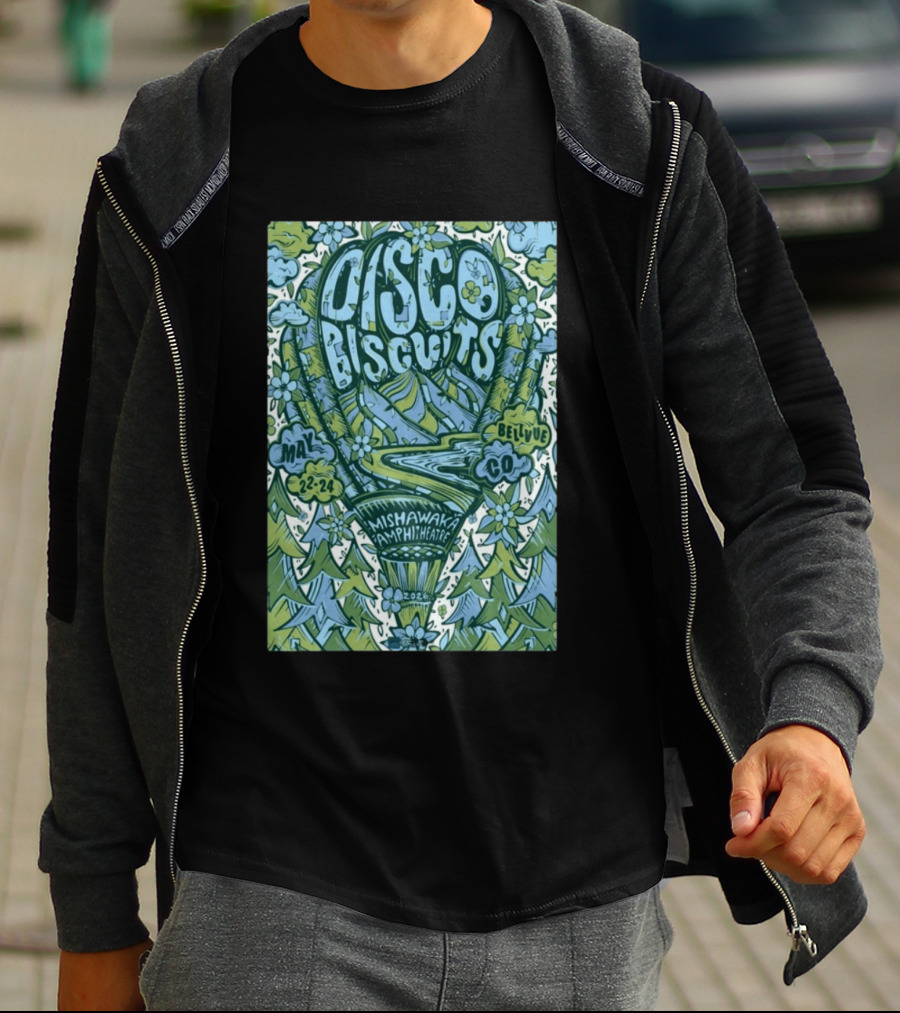Disco Biscuits Mishawaka Amphitheatre May 22 24 2026 Bellvue CO T-Shirt