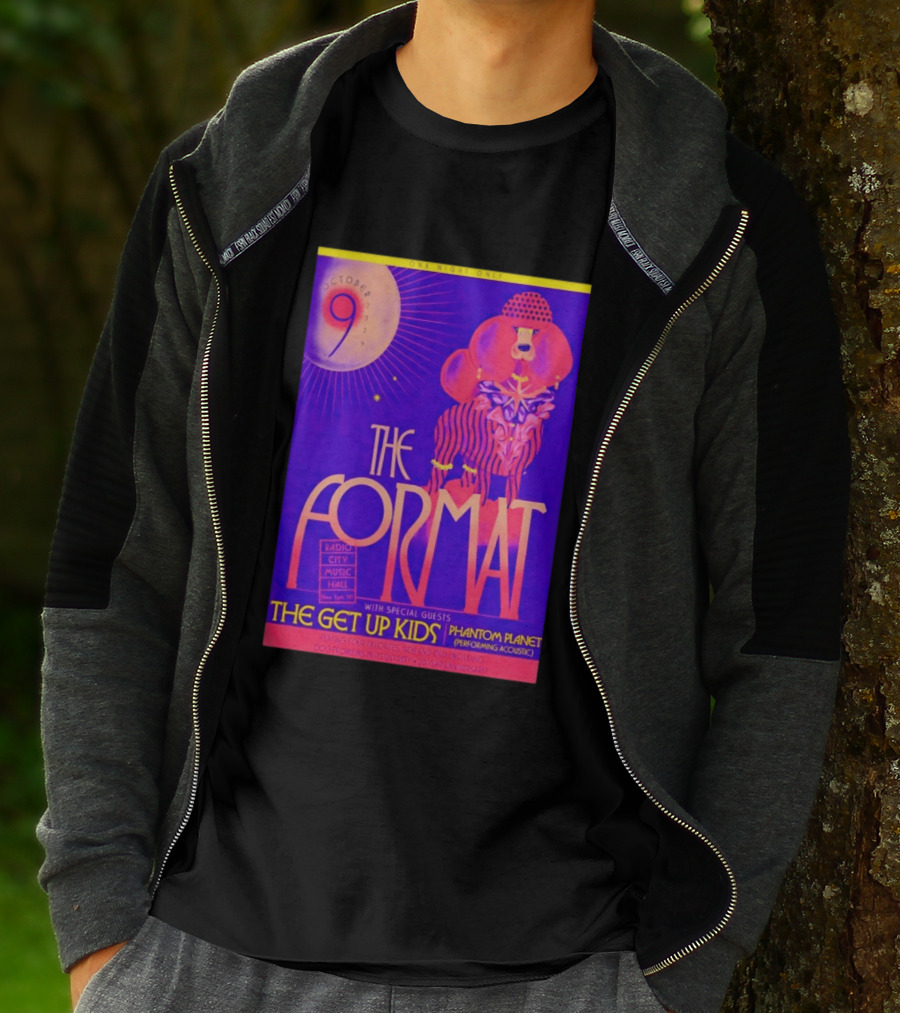 The Format October 9 2026 Radio City Music Hall The Get Up Kids Phantom Planet T-Shirt