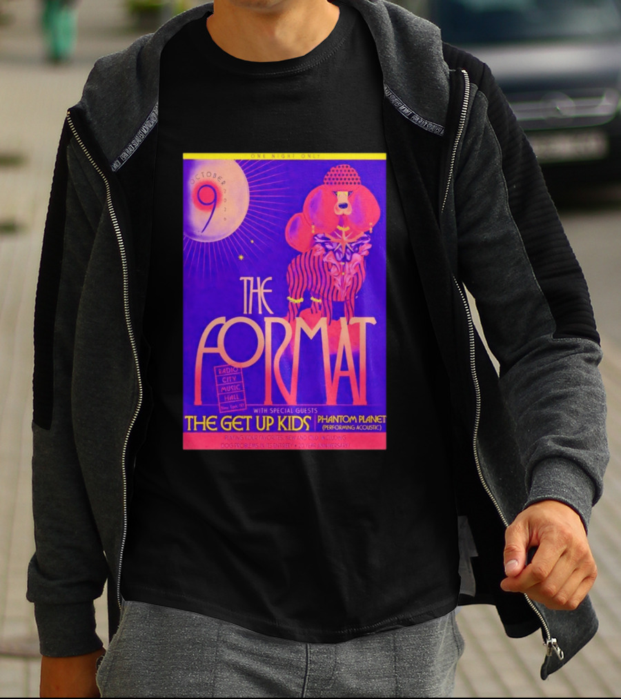 The Format October 9 2026 Radio City Music Hall The Get Up Kids Phantom Planet T-Shirt