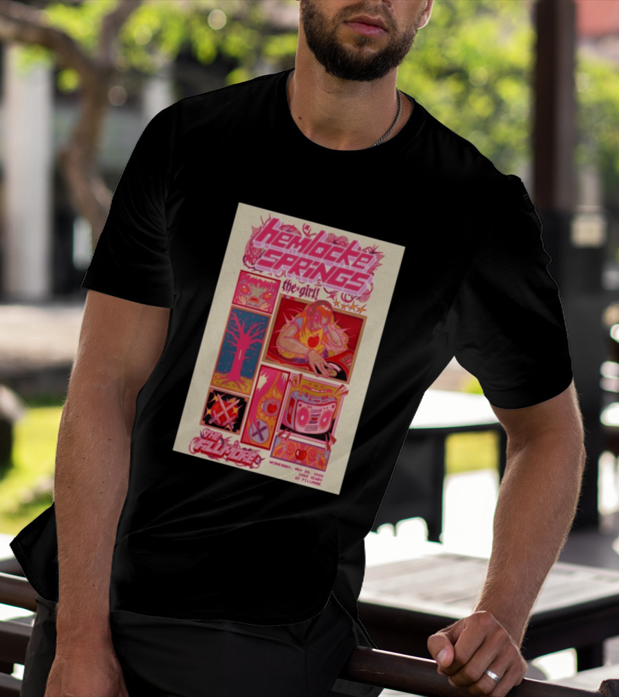 Hemlocke Springs The Girl May 20 2026 The Fillmore San Francisco Concert T-Shirt