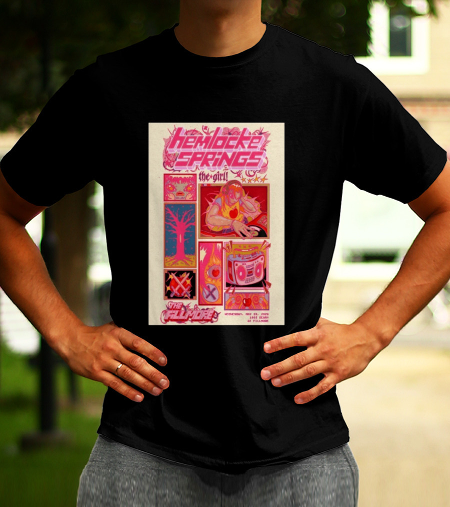Hemlocke Springs The Girl May 20 2026 The Fillmore San Francisco Concert T-Shirt