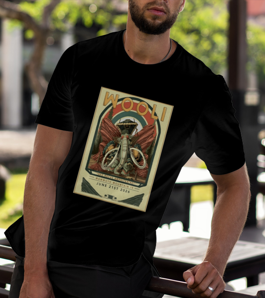 Wooli Red Rocks Amphitheatre Mammoth Mountain IV Jun 21 2026 T-Shirt