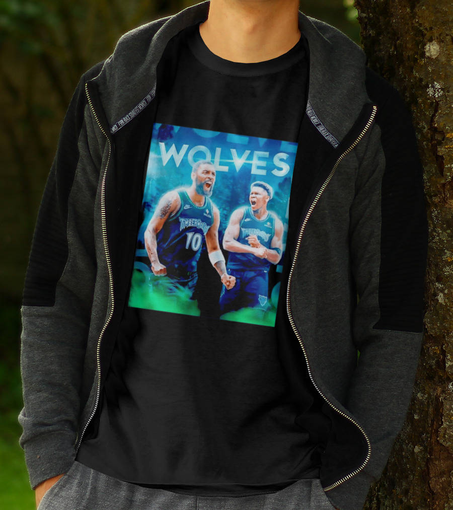 Wolves Timberwolves Kyrie Irving Anthony Edwards Basketball NBA Stars T-Shirt