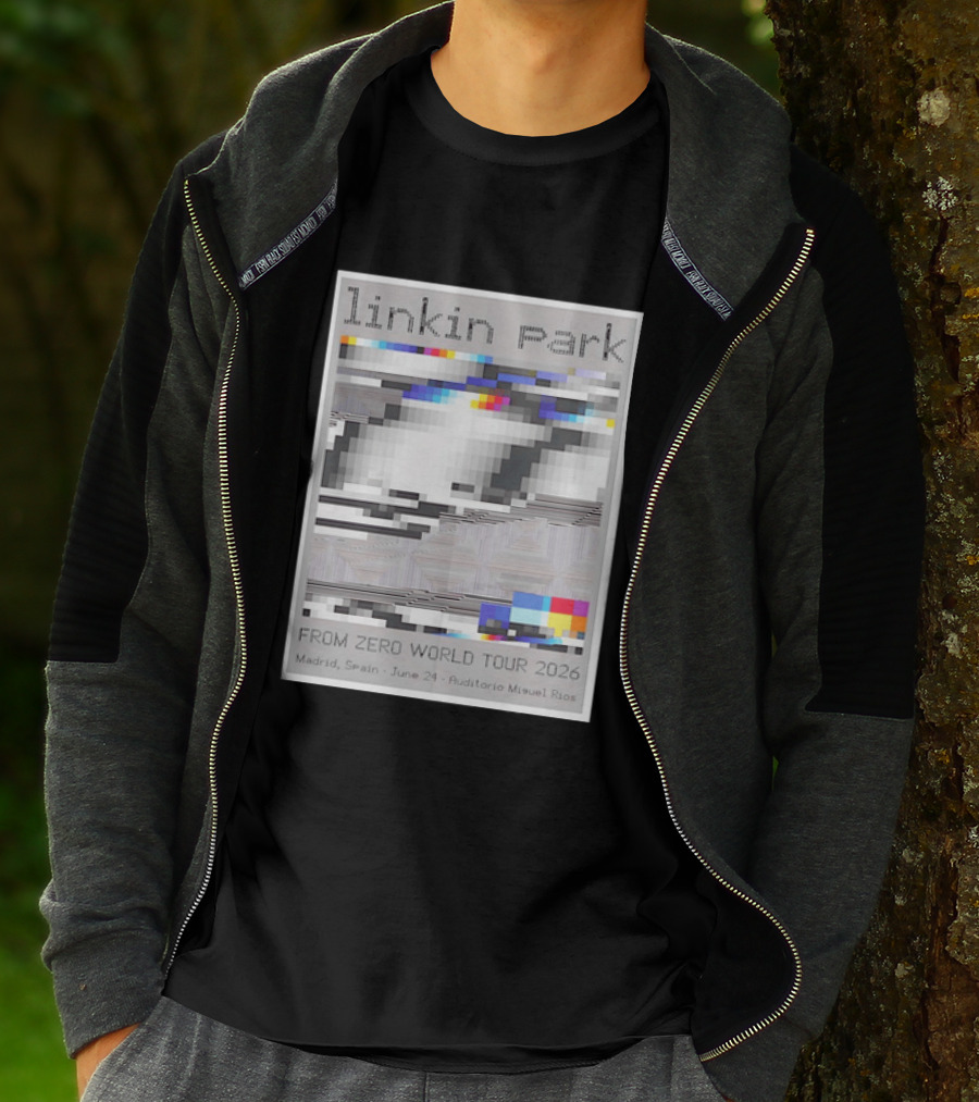Linkin Park From Zero World Tour 2026 Madrid Spain June 24 Auditorio Miguel Rios T-Shirt