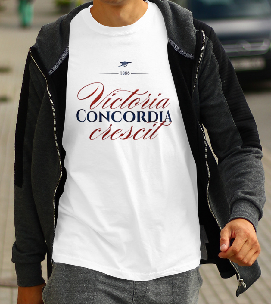 Arsenal FC 1886 Victoria Concordia Crescit T-Shirt