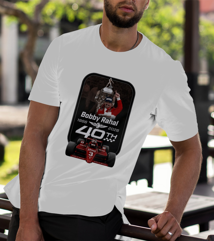 Bobby Rahal 40th Anniversary 1986 2026 Racing Budweiser IndyCar T-Shirt