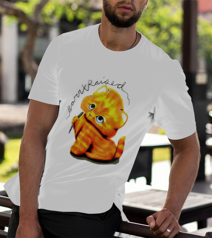 Born X Raised Mischief Orange Cat T-Shirt