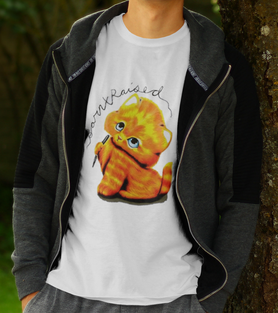 Born X Raised Mischief Orange Cat T-Shirt
