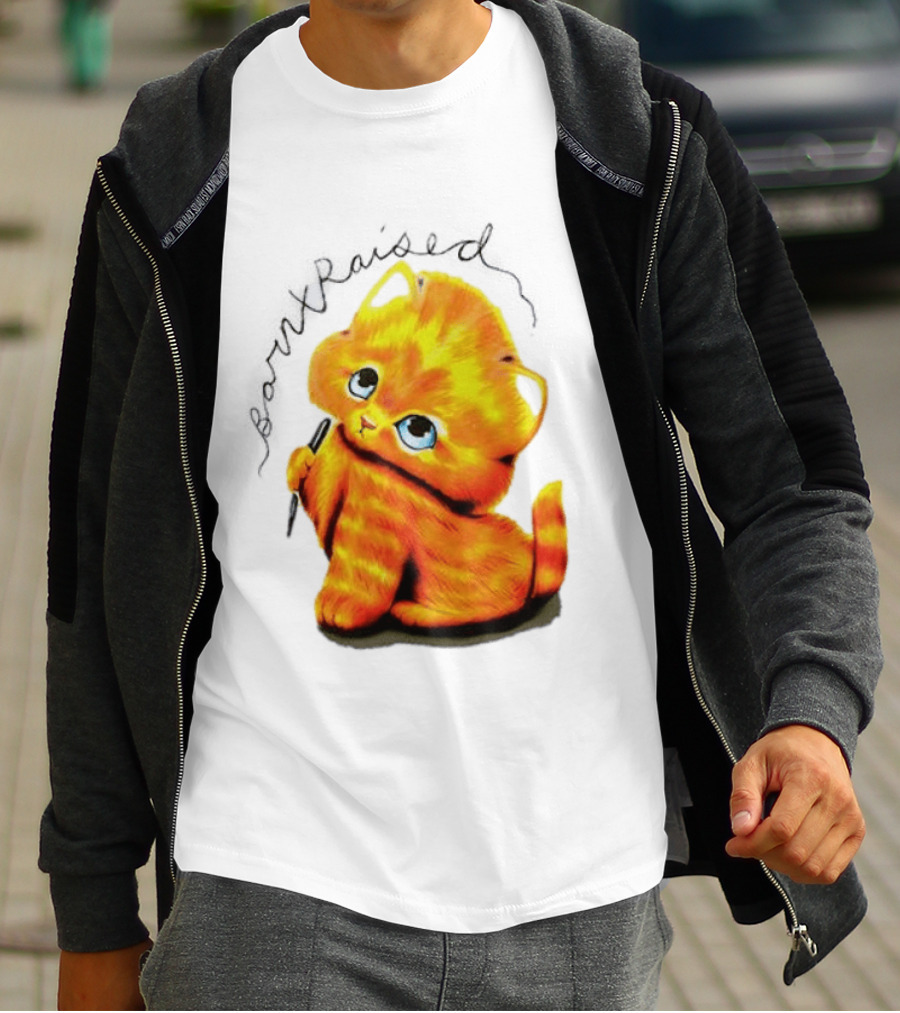 Born X Raised Mischief Orange Cat T-Shirt