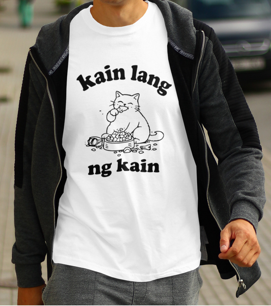 Kain Lang Ng Kain Cat Eating T-Shirt
