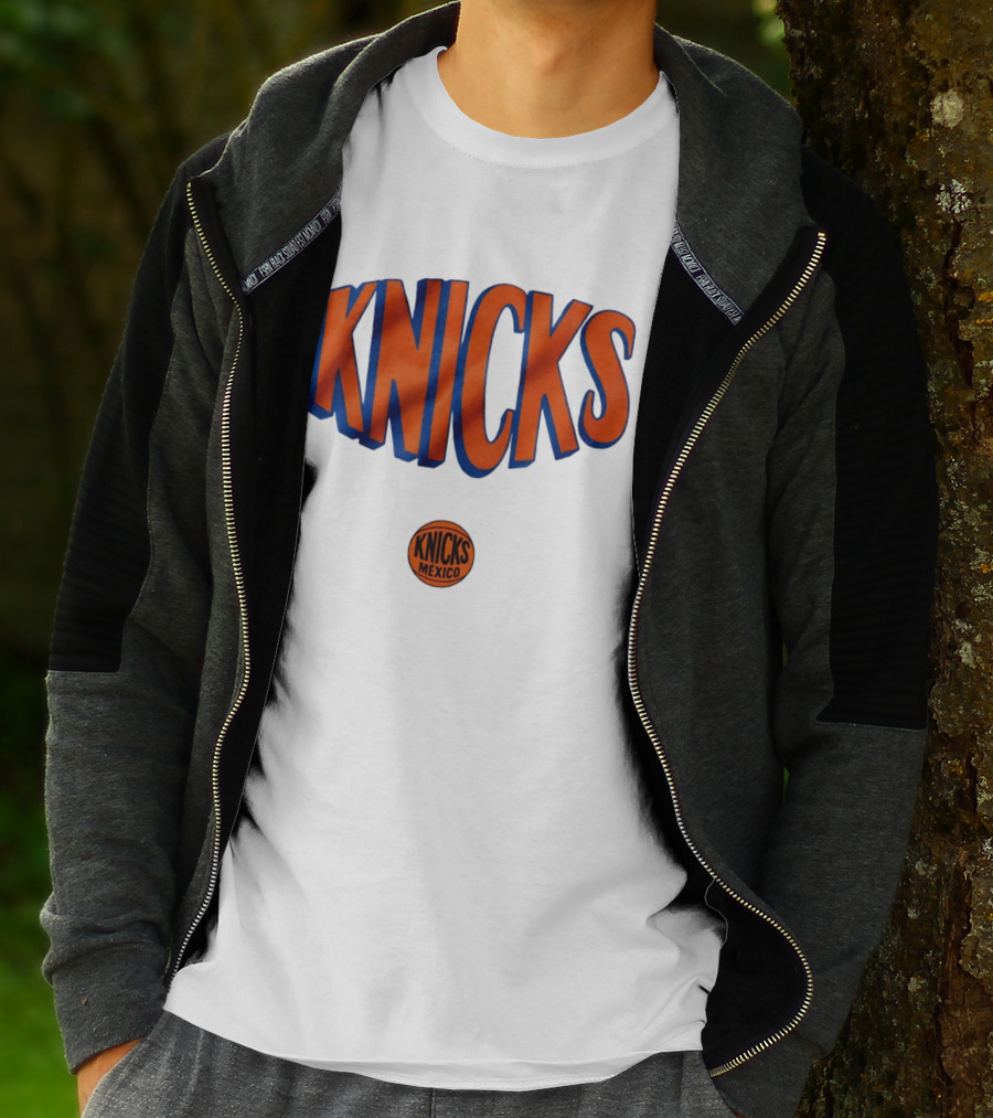 New York Knicks Mexico Basketball Team Knicks Mexico Collaboration T-Shirt