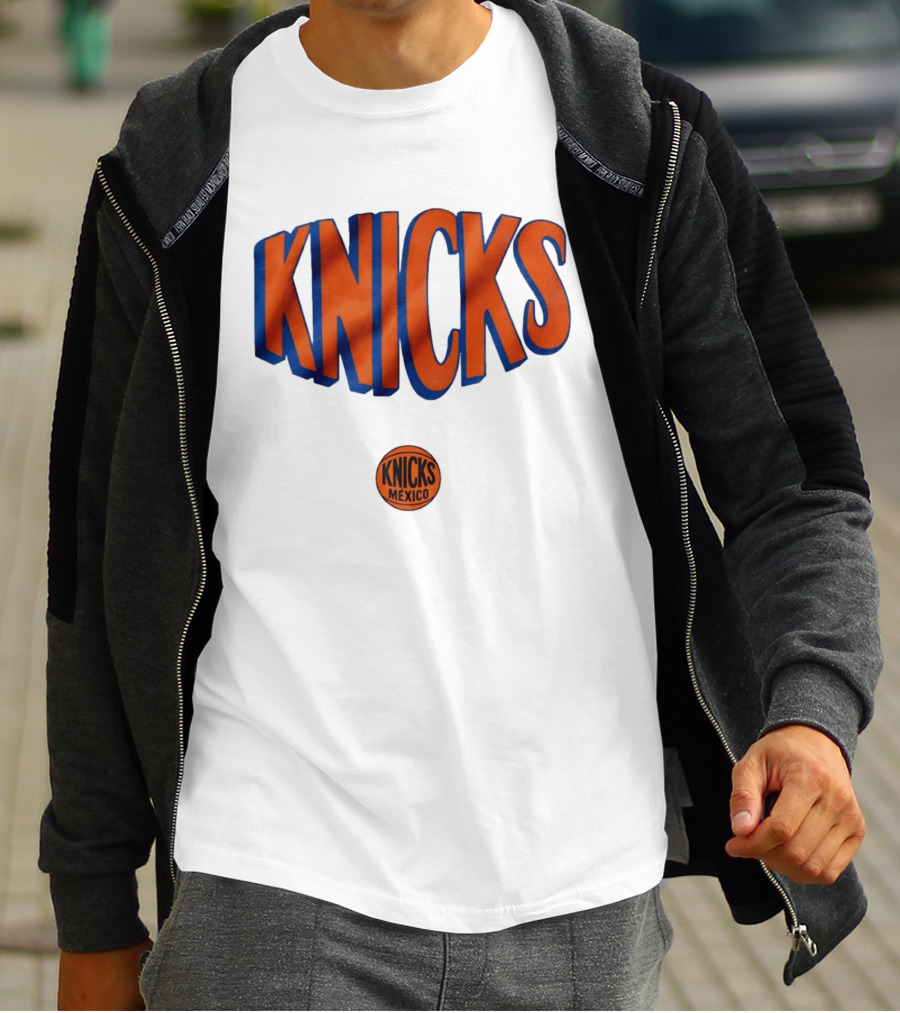 New York Knicks Mexico Basketball Team Knicks Mexico Collaboration T-Shirt
