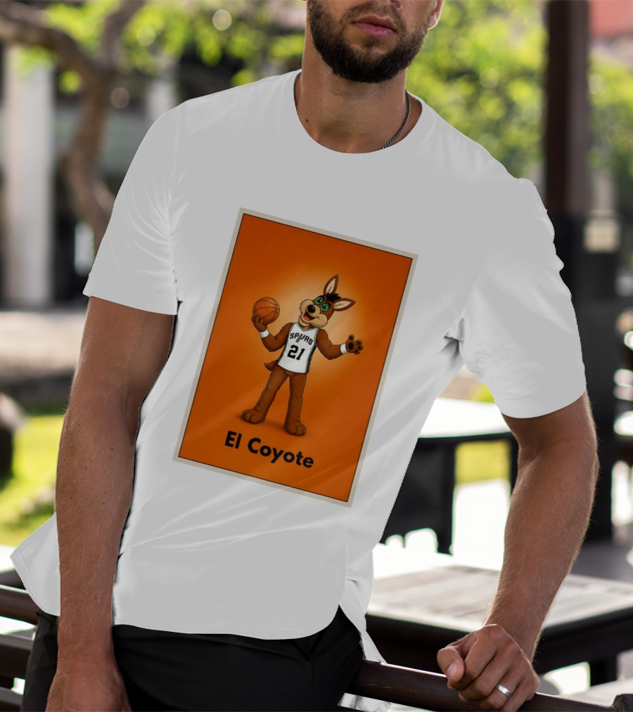 El Coyote Spurs 21 Basketball NBA San Antonio T-Shirt