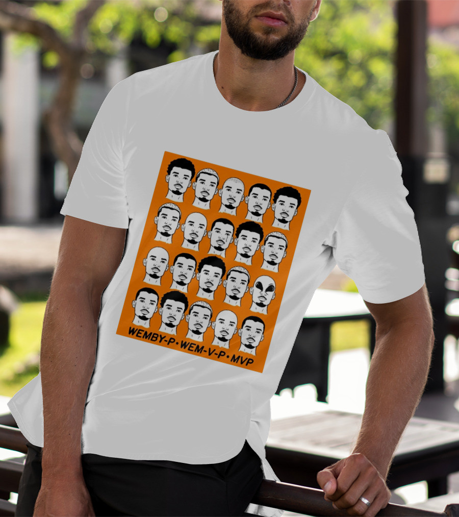 WEMBY P WEM V P MVP Victor Wembanyama Faces Collection T-Shirt
