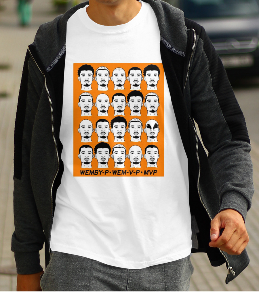 WEMBY P WEM V P MVP Victor Wembanyama Faces Collection T-Shirt