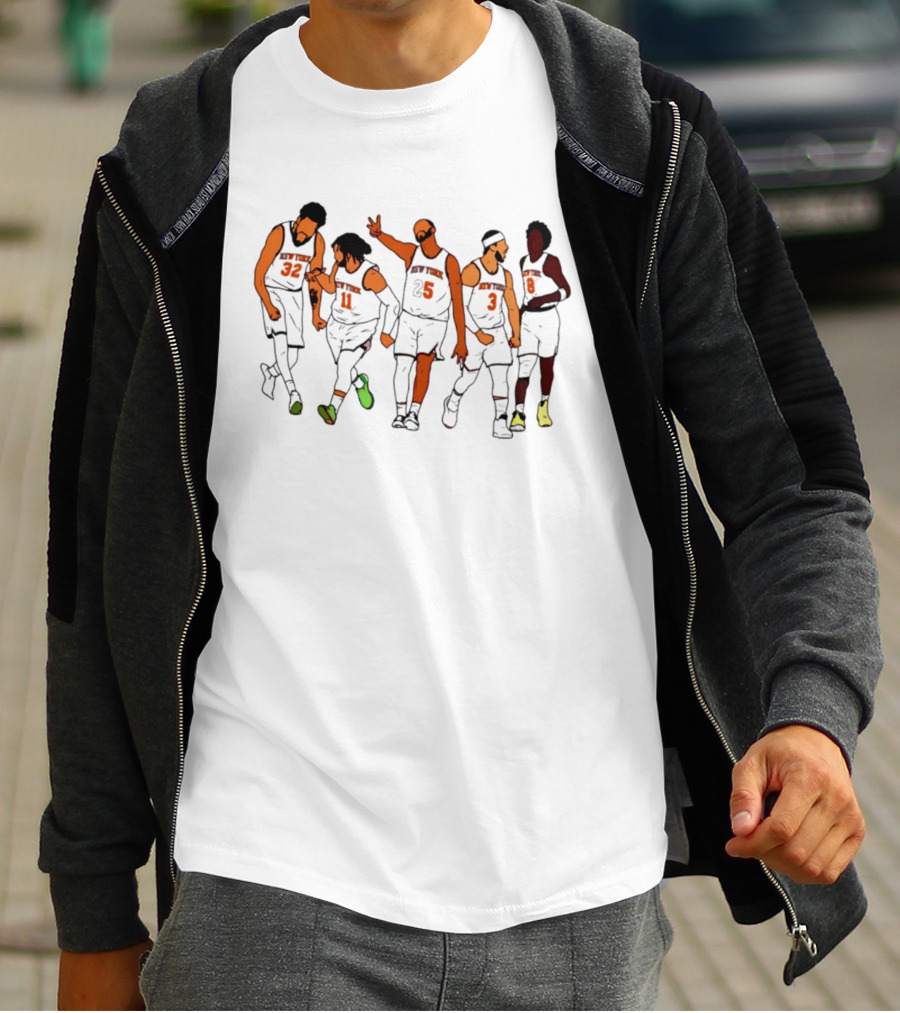 New York Knicks Game 2 Jon Stewart Cavaliers Basketball Team Celebration T-Shirt