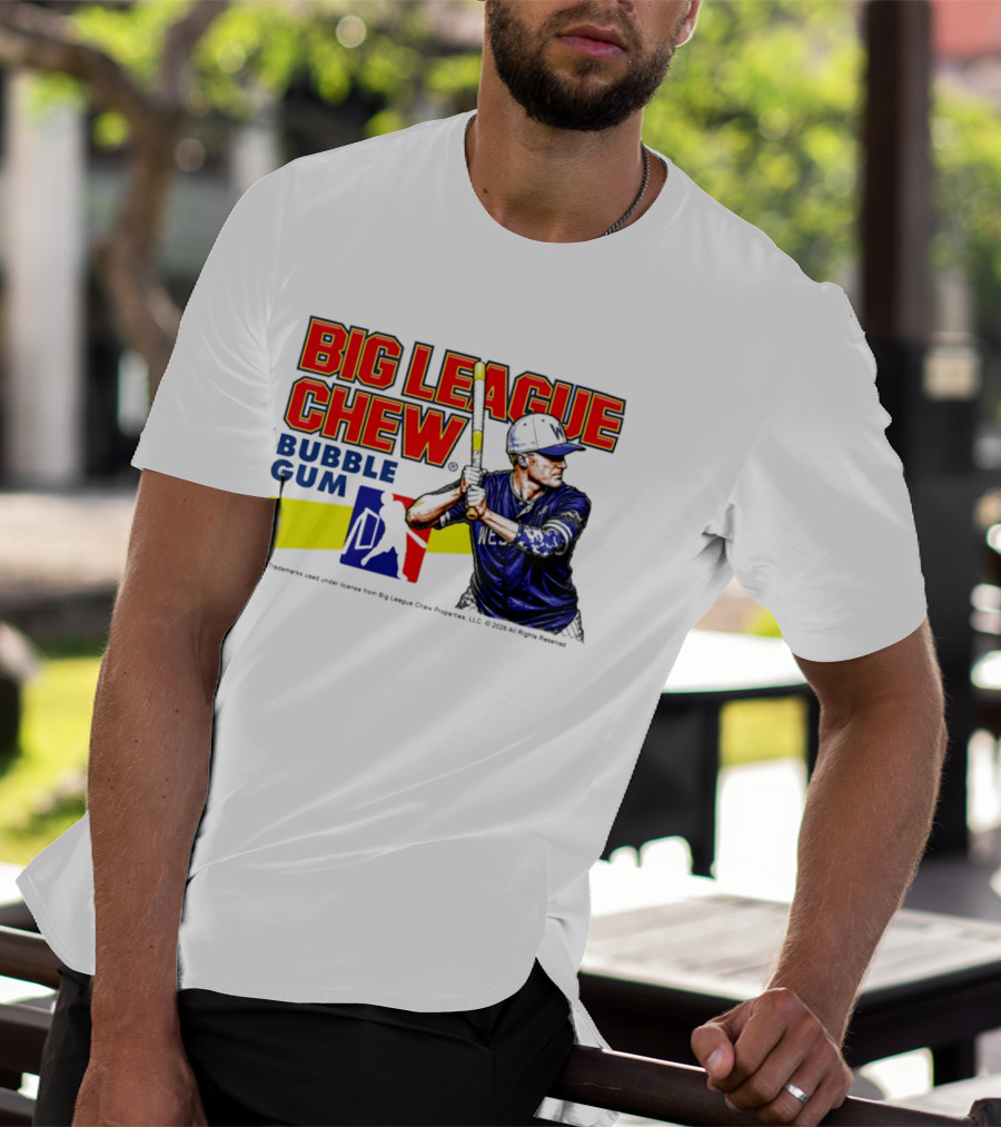 Big League Chew Bubble Gum Baseball Player Kyle Schultz T-Shirt
