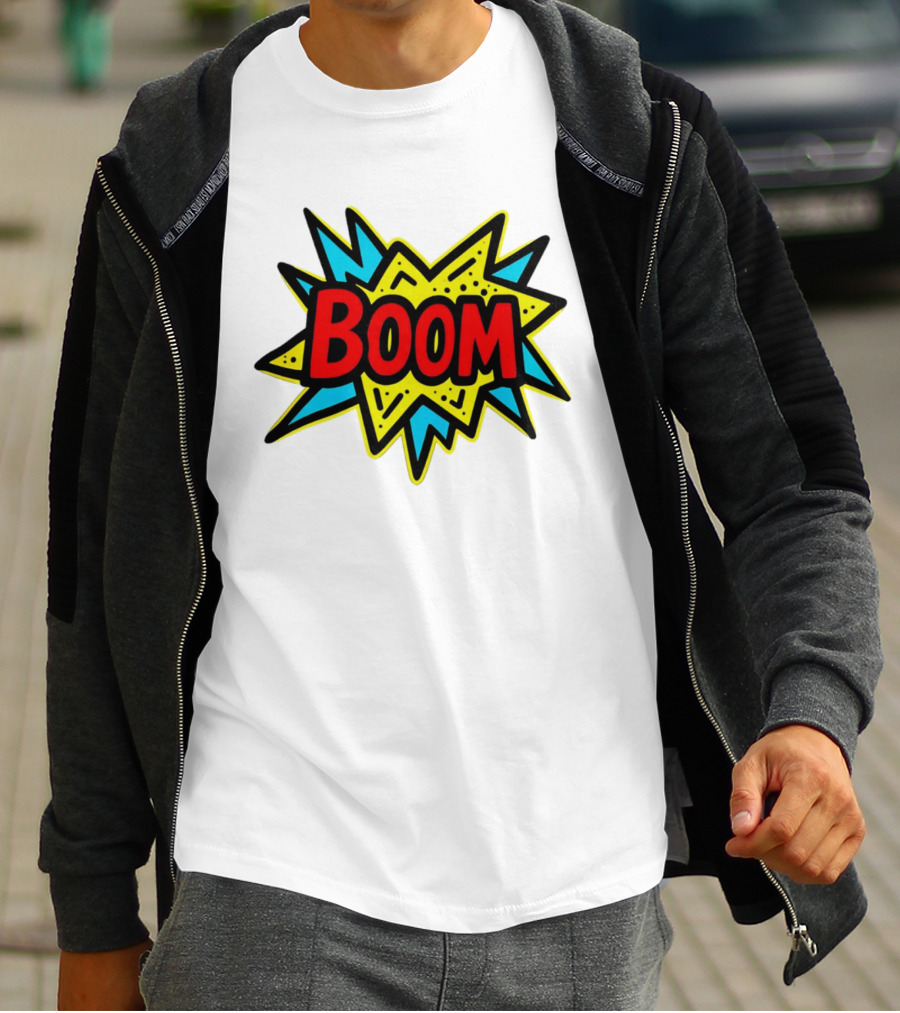 Mackenzie Shirilla Dad Boom Comic Style Burst T-Shirt