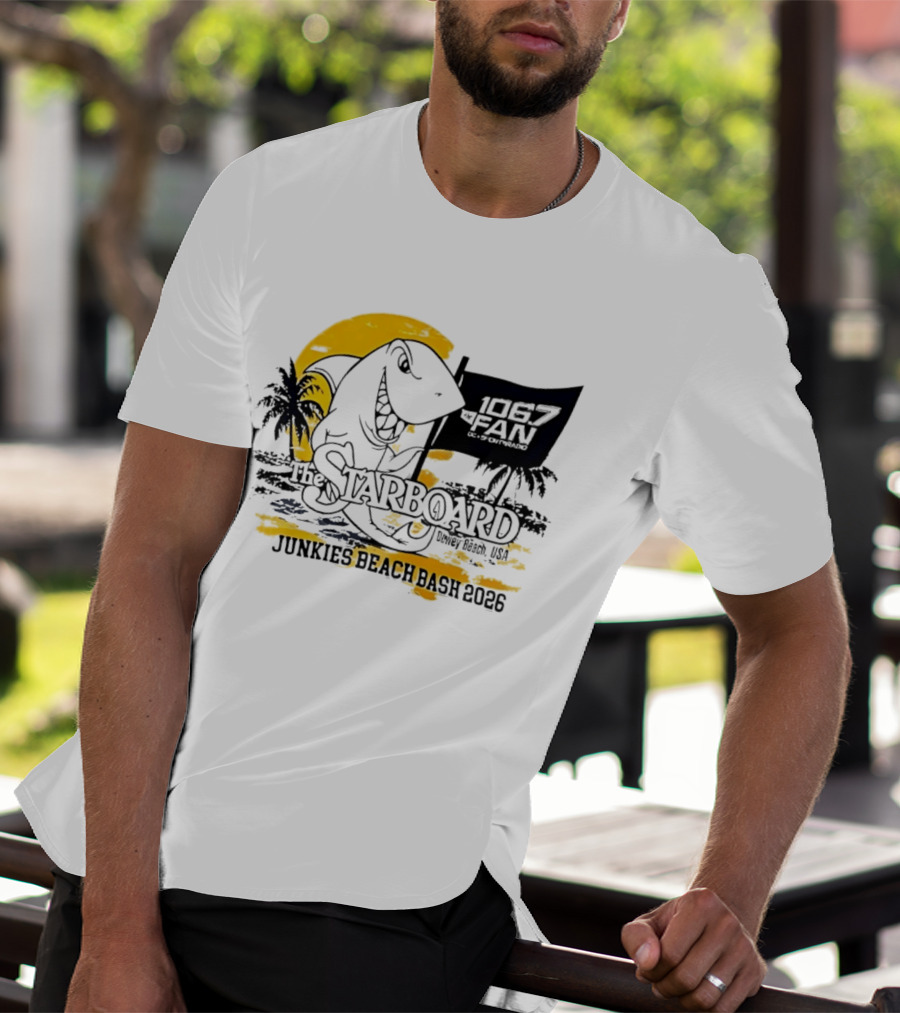 The Starboard 106.7 Junkies Beach Bash Dewey Beach USA 2026 T-Shirt