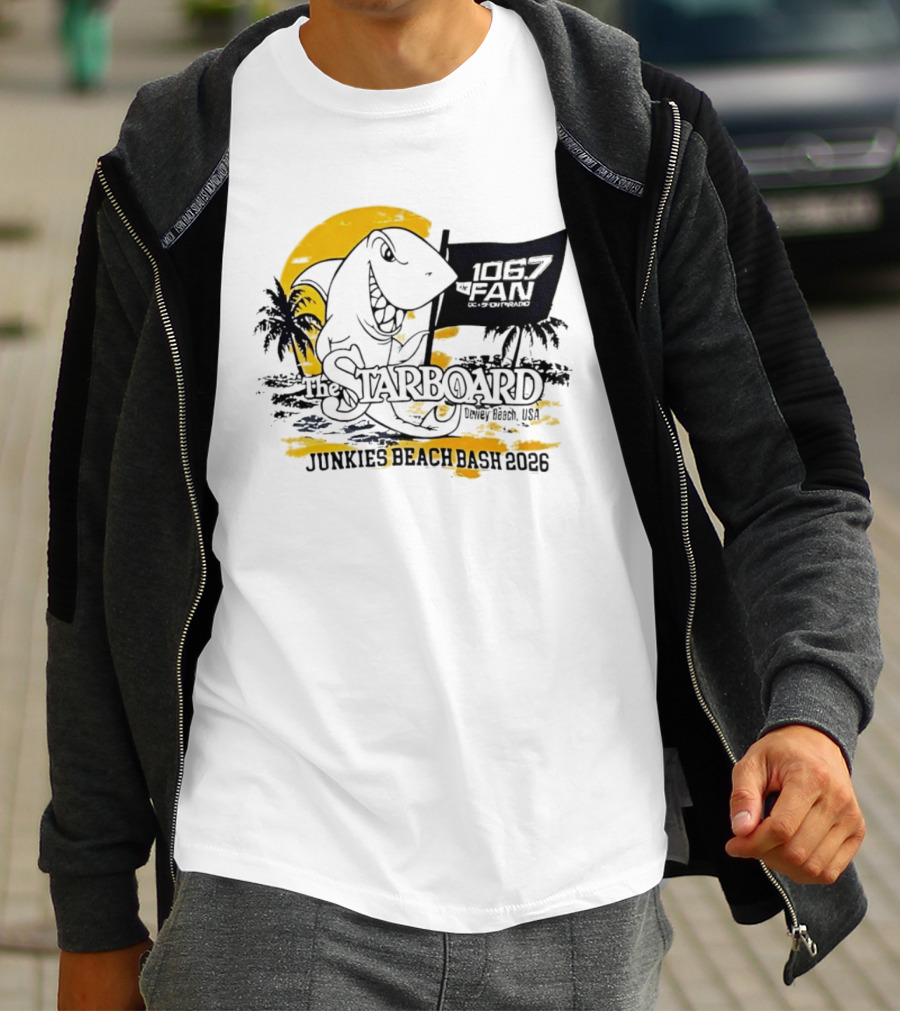 The Starboard 106.7 Junkies Beach Bash Dewey Beach USA 2026 T-Shirt