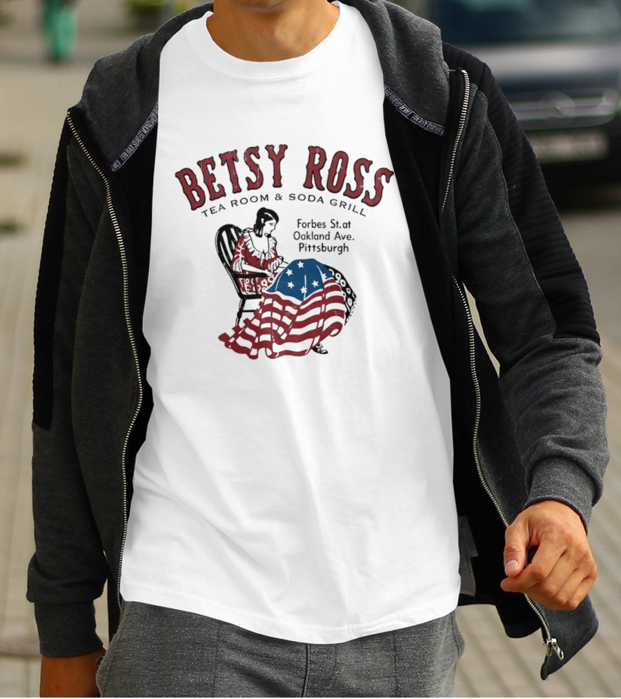 Betsy Ross Tea Room Soda Grill Forbes St Oakland Ave Pittsburgh T-Shirt