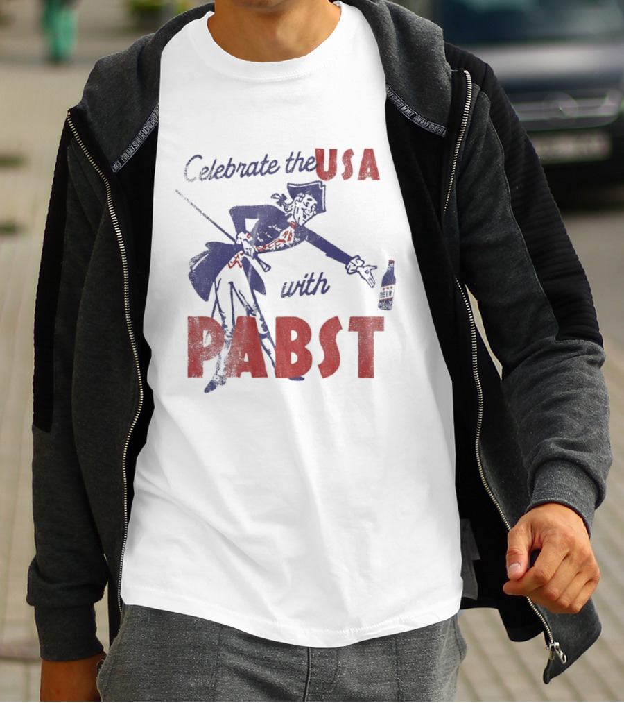 Celebrate The USA With Pabst Patriotic Beer T-Shirt