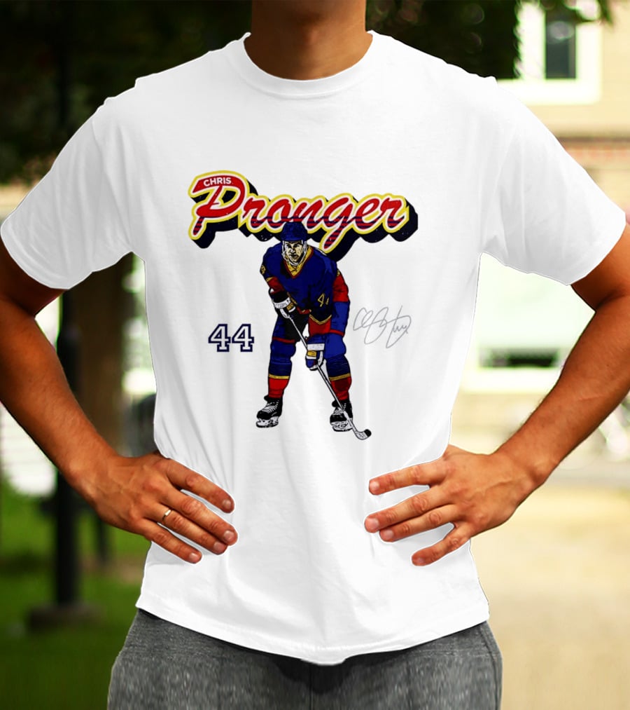 Chris Pronger 44 Edmonton Oilers Hockey Player T-Shirt