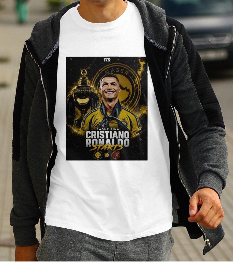 League Final Cristiano Ronaldo Starts Al Nassr Vs Damac Club T-Shirt