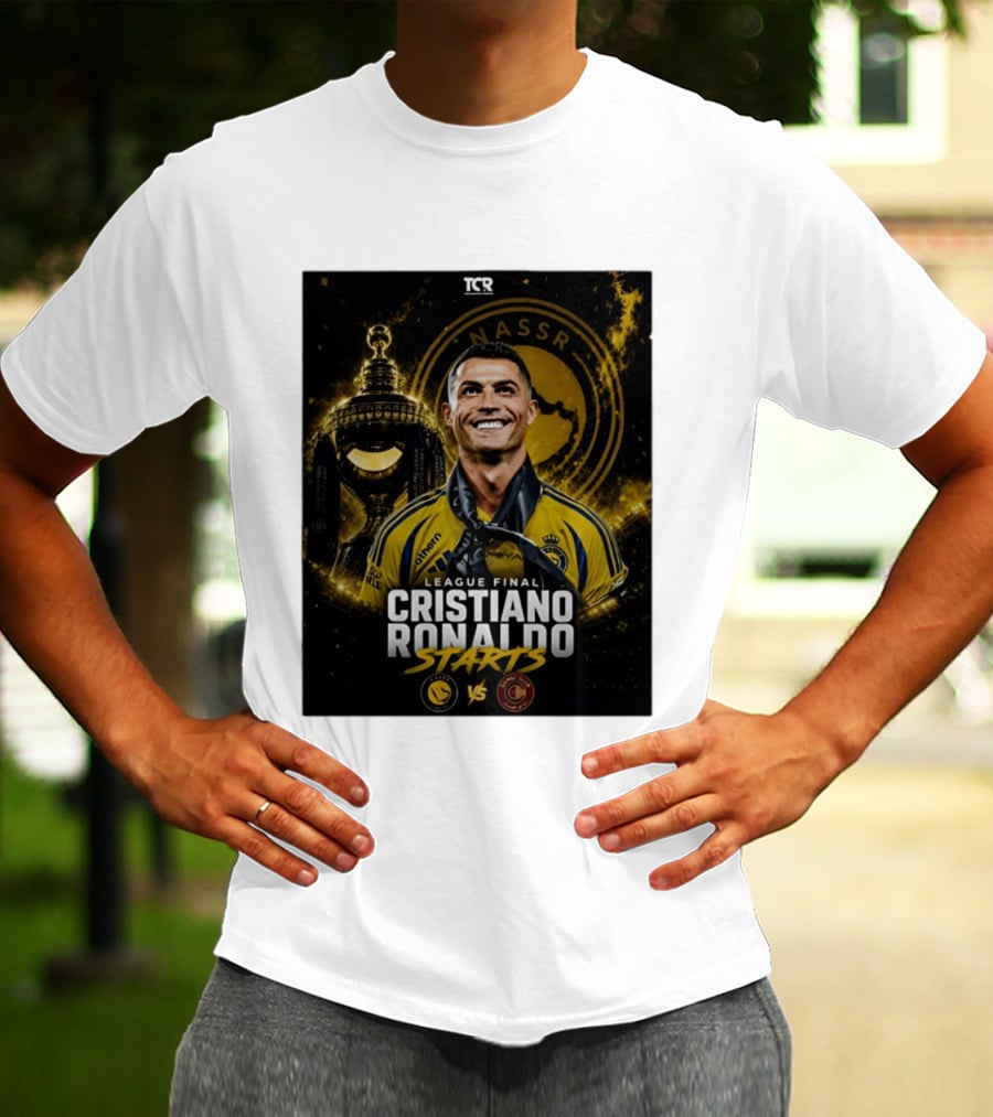 League Final Cristiano Ronaldo Starts Al Nassr Vs Damac Club T-Shirt
