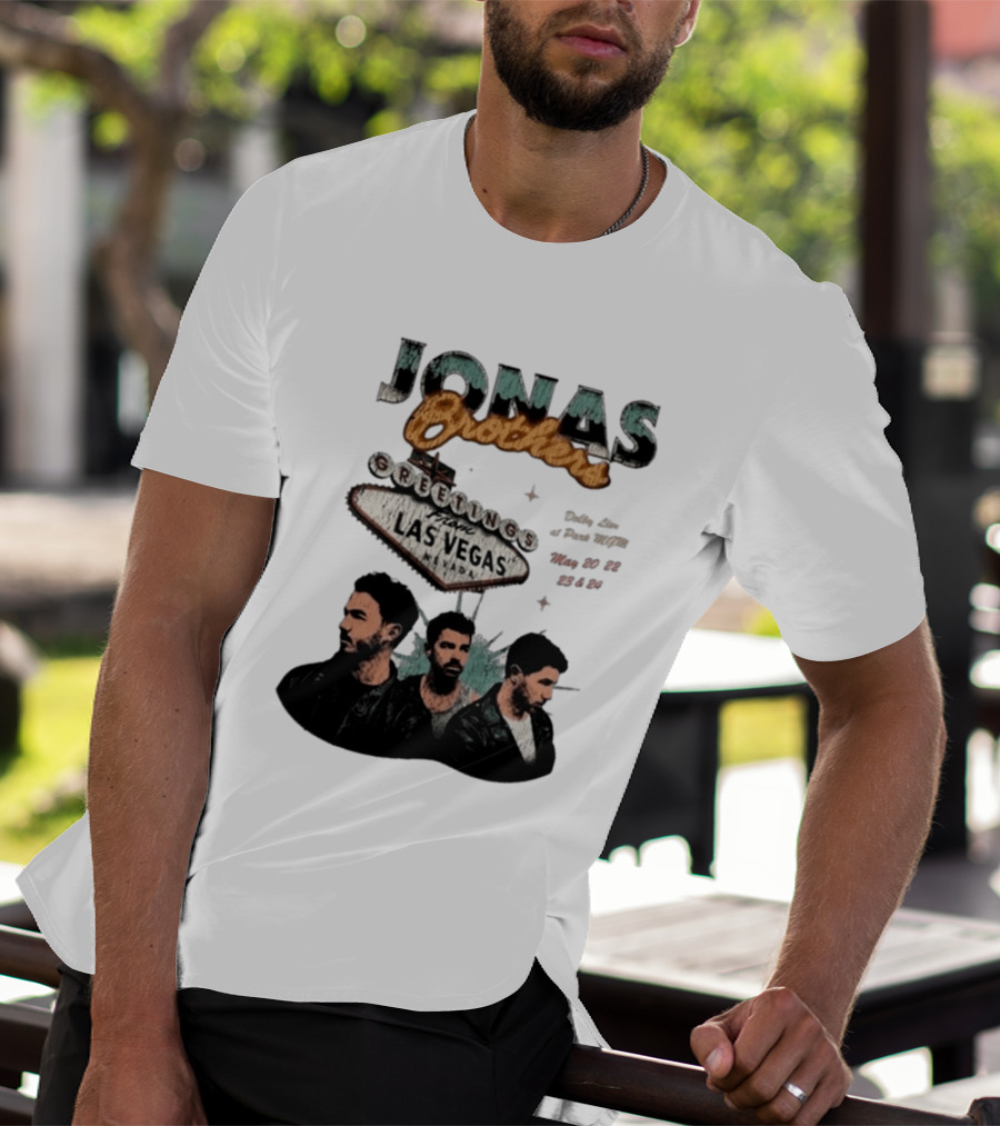 Jonas Brothers Greetings From Las Vegas Nevada May 17 18 2026 Event T-Shirt