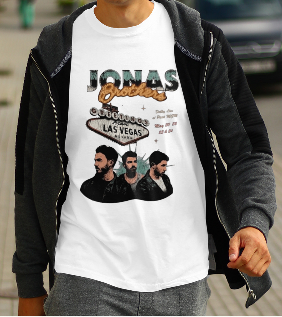 Jonas Brothers Greetings From Las Vegas Nevada May 17 18 2026 Event T-Shirt
