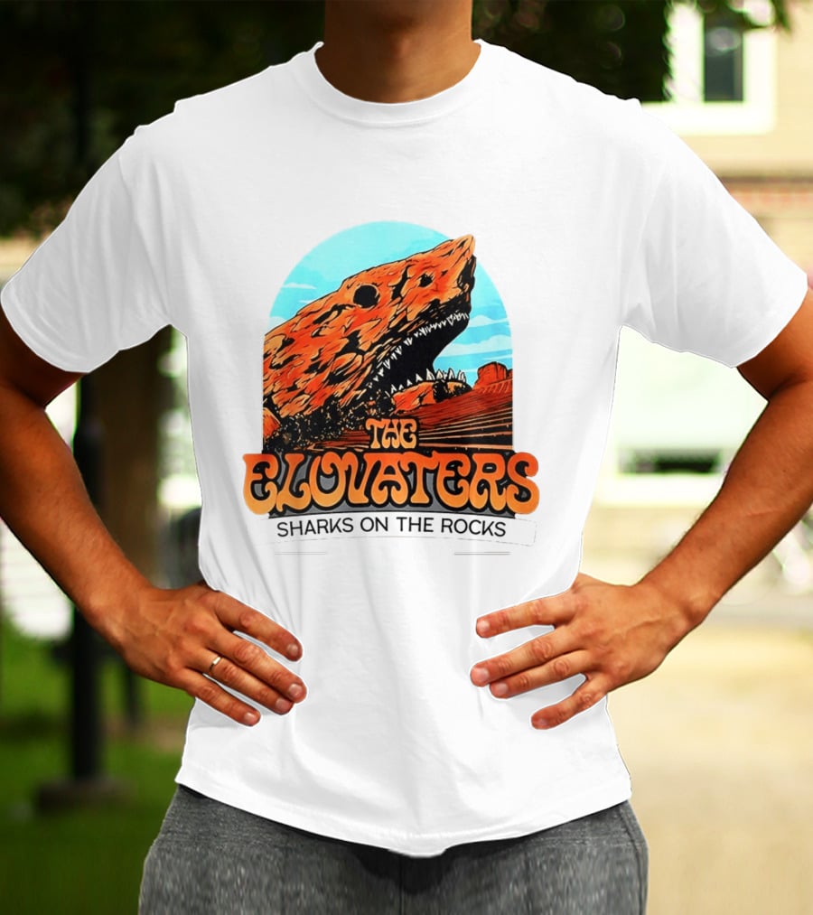 The Elovaters Sharks On The Rocks Red Rocks Amphitheatre Morrison Co May 2026 T-Shirt