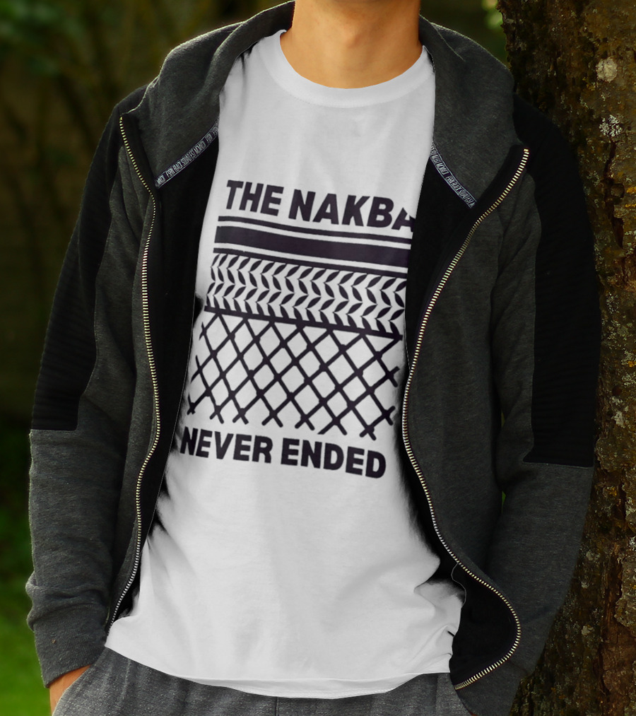 The Nakba Never Ended Keffiyeh T-Shirt