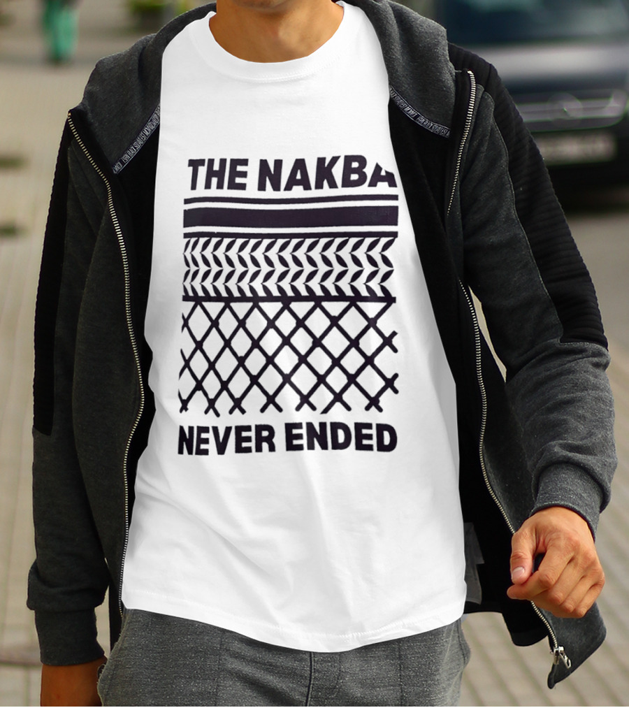 The Nakba Never Ended Keffiyeh T-Shirt