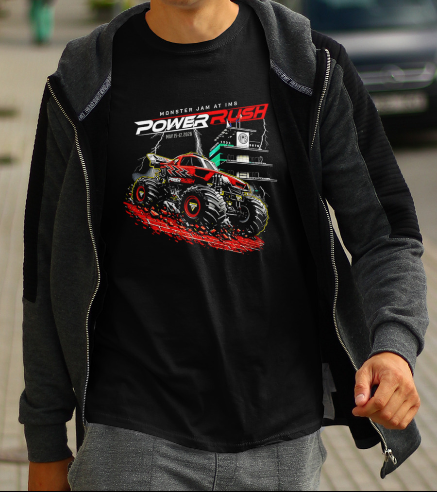 2026 Monster Jam At IMS Power Rush May 16 Event T-Shirt