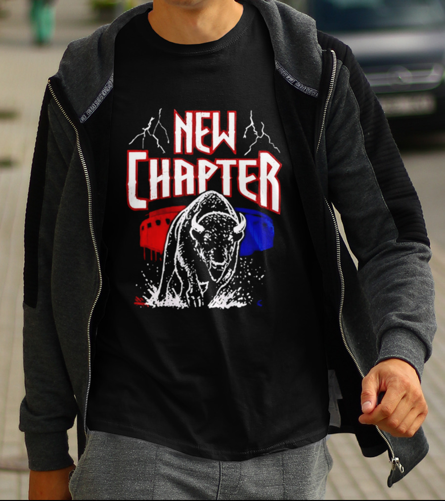 Buffalo Bills New Chapter 2026 New Season Game On Red Blue Buffalo Stadium T-Shirt