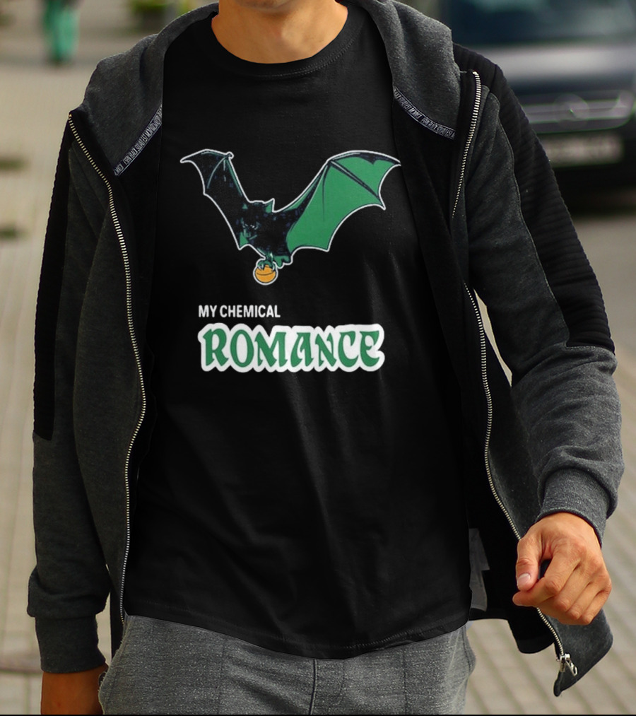 My Chemical Romance Bat Green Logo Philadelphia 08 15 2025 T-Shirt