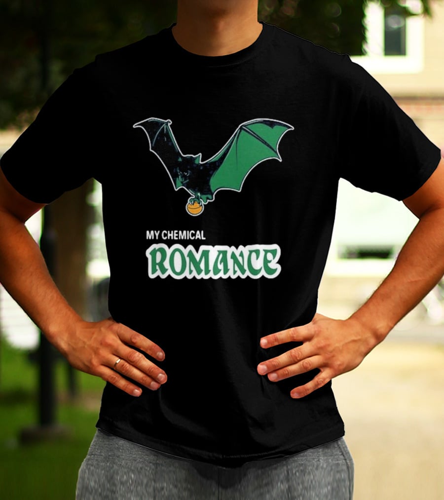 My Chemical Romance Bat Green Logo Philadelphia 08 15 2025 T-Shirt