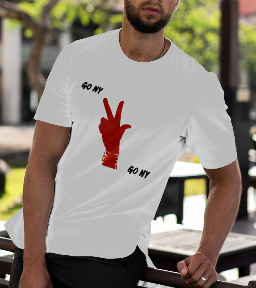 PJalen Brunson 3 Points New York Knicks Go NY Hand Gesture Basketball NBA 2026 T-Shirt