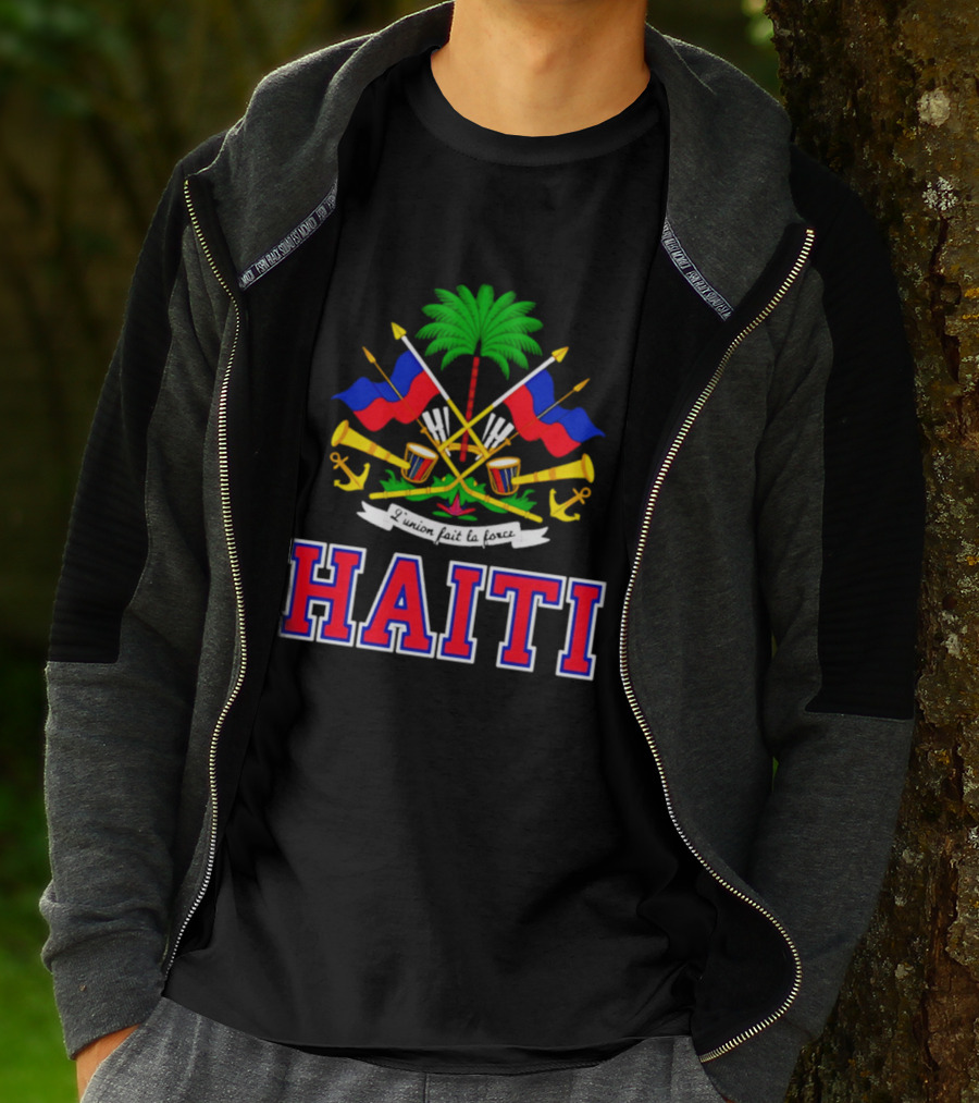 Haiti Coat Of Arms Flag Celebration Haitian Flag Day Independence T-Shirt